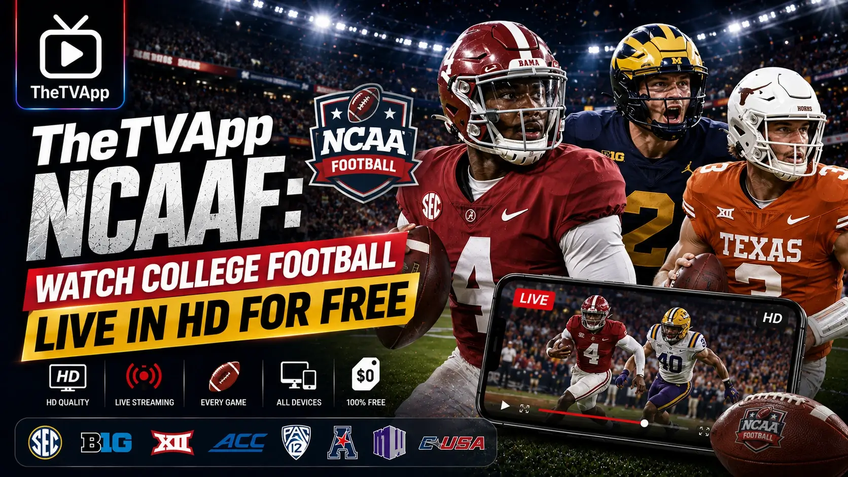 TheTVApp NCAAF
