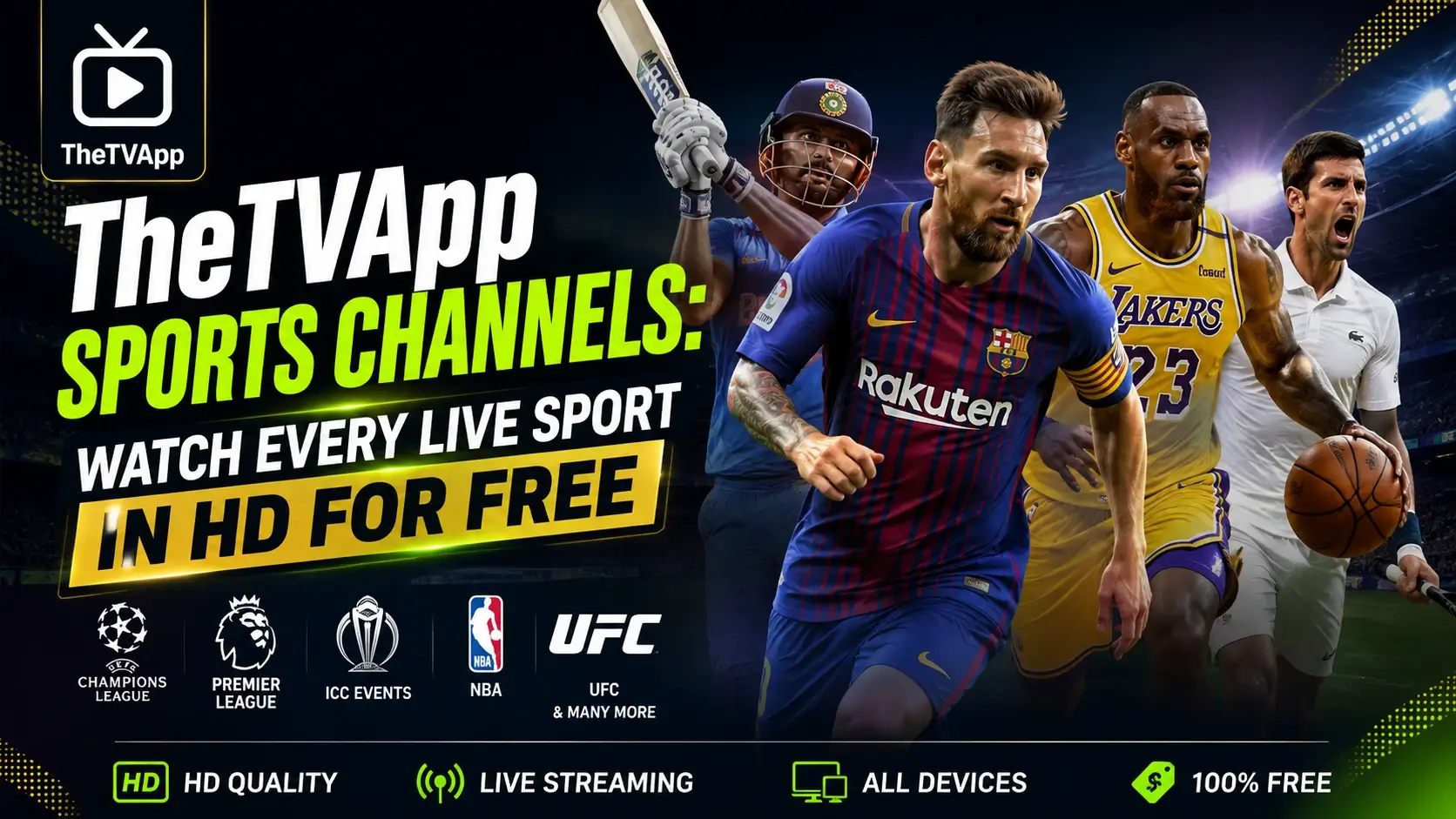 TheTVApp Sports Channels